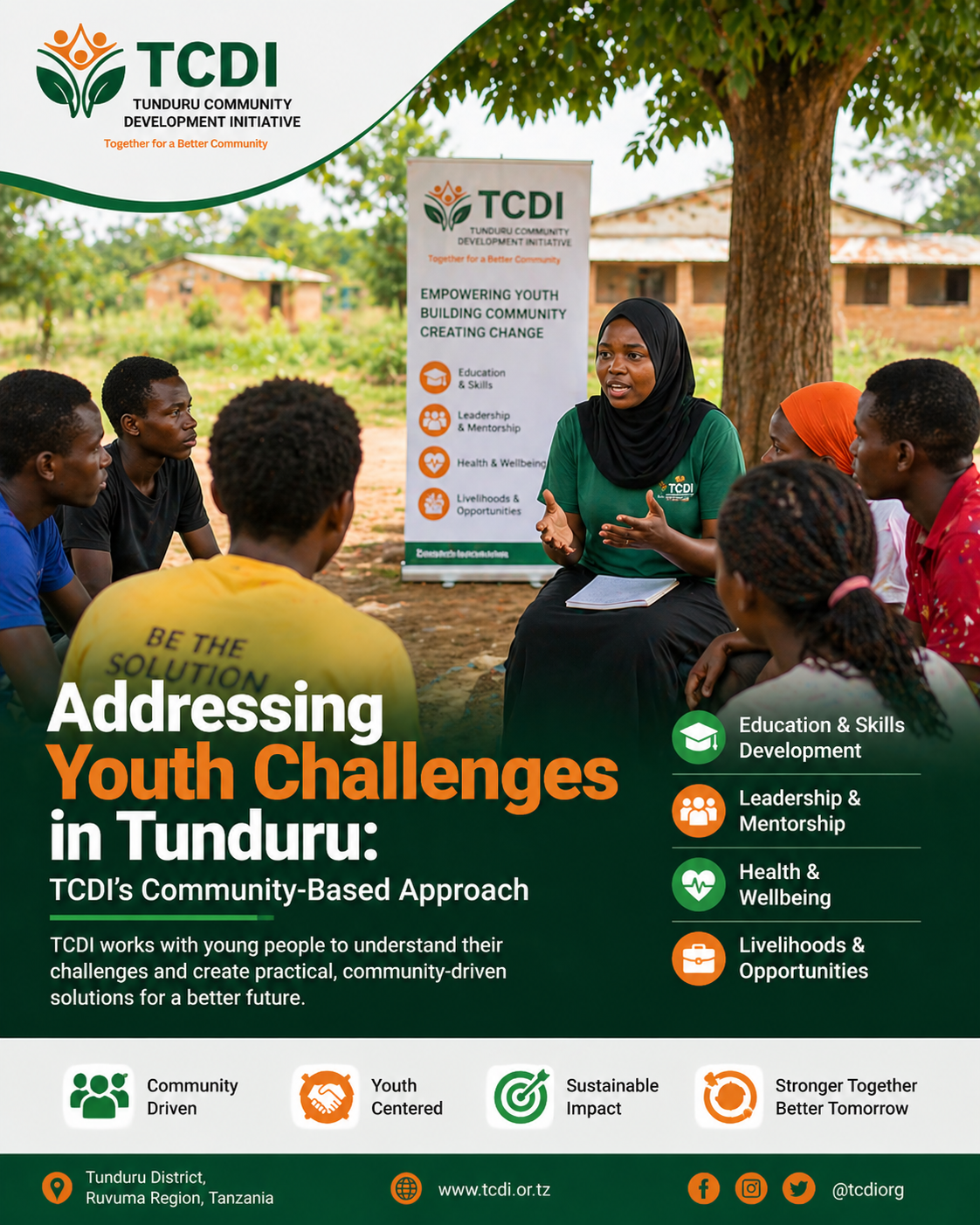 Addressing Youth Challenges in Tunduru: TCDI’s Community-Based Approach